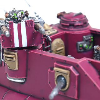 A pair of Ad Mech vehicles