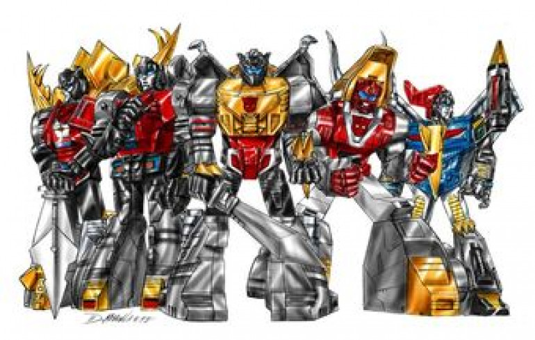 Dinobots from the Transformers universe 