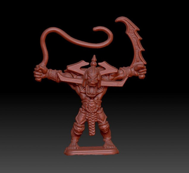 The original STL in Zbrush