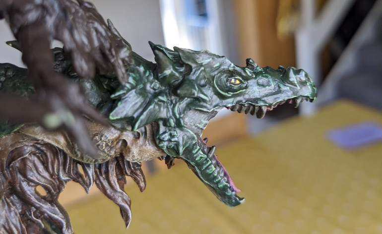 Flesh on the head done!