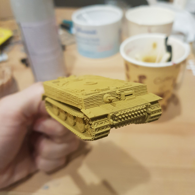 Dark Yellow base coat done