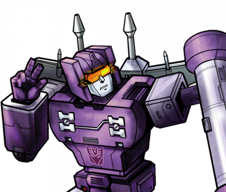 Rumble, from the Transformers cartoon