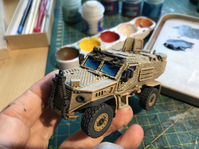 base colours done and windows all painted in