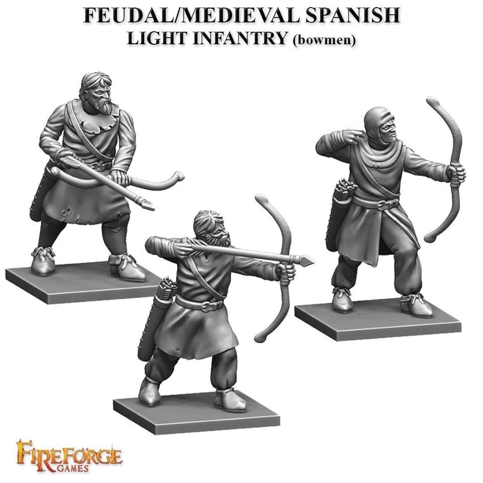 Medieval Spanish Light Infantry Bowmen - Fireforge Games