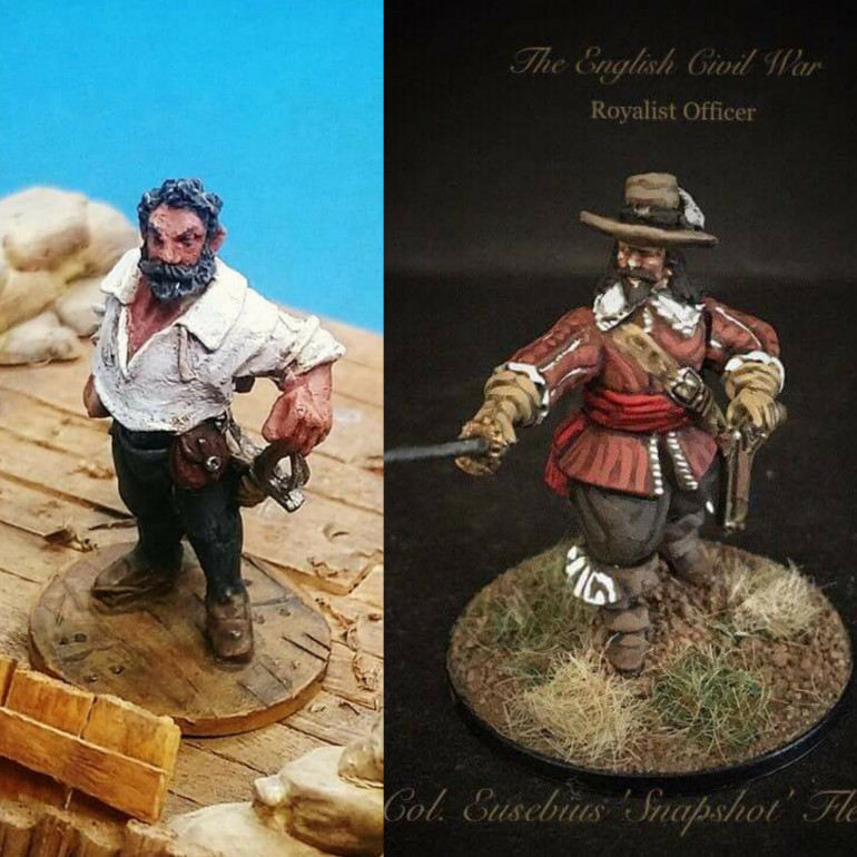 Not meaning to be maudlin, but I have taken one of my favourite Andy Zeck miniatures, that we jokingly named together online, as the name for my Captain. RIP Andy. 