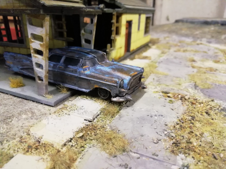 Cars and trees
