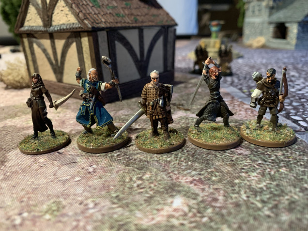 Sergeant Lothar’s Undesirables: From Left to right Slink, Quartermain, Lothar, Gibberish and Blind Squint