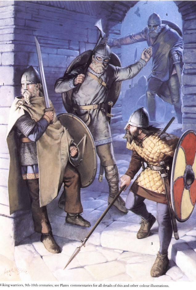 While the images I found for reference are of Viking warriors, the colours are the more important part here. Odin is known to wander the lands as a hermit-like person, so common colours for clothes are the important subjects.