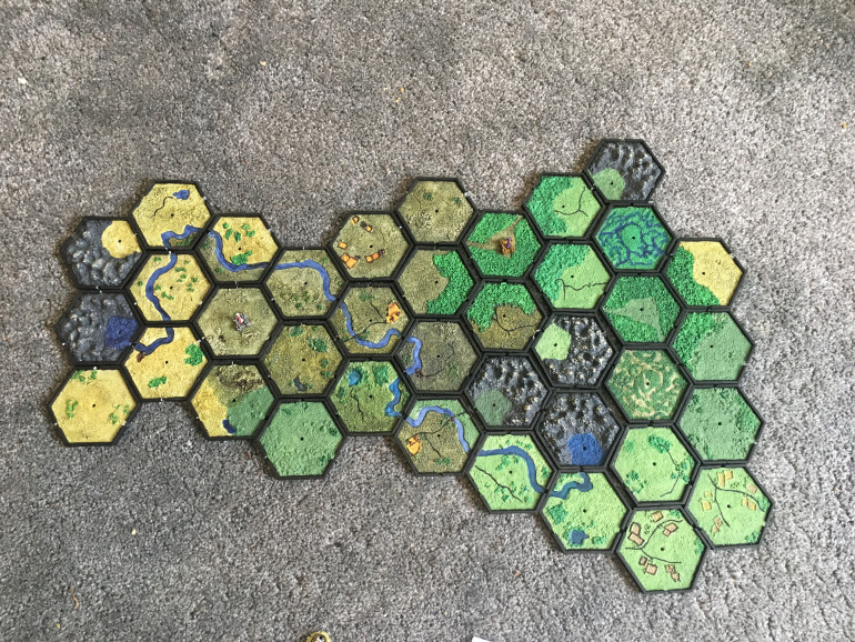 Hex map which hope to tie into a campaign
