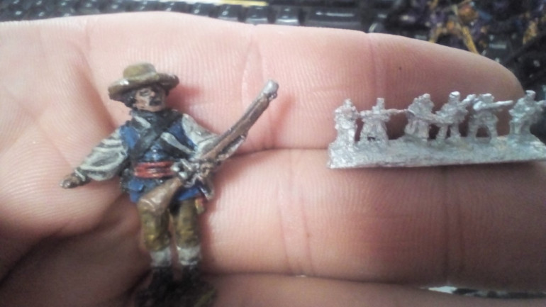 Size for a 28mm Perry Miniature