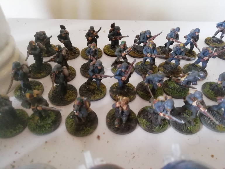 Need to add more texture to the bases and maybe some different coloured uniforms