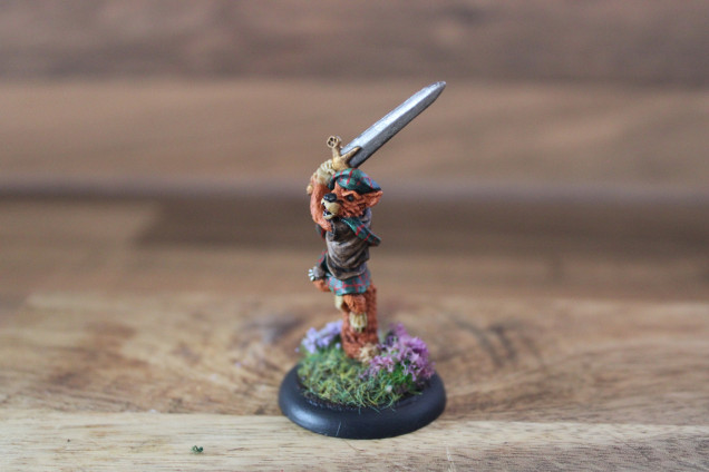 Getting the Squirrel Clan Warrior ready for the tabletop