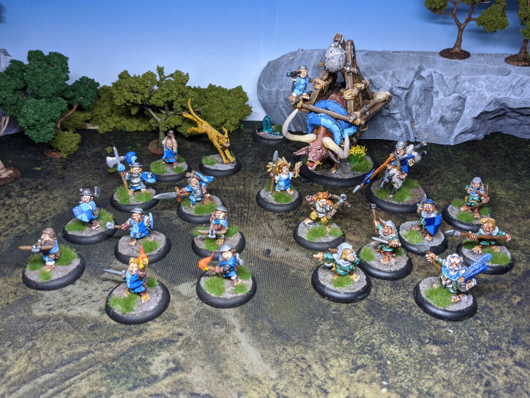 The New Hewenden militia, alongside the rangers.  A great force to choose from when playing games