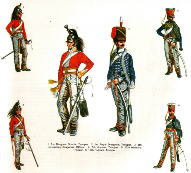 Note that these chaps are from all over the Cavalry regiments...not just Hussars. The red jacketed chaps are Dragoons or Heavy Cavalry!