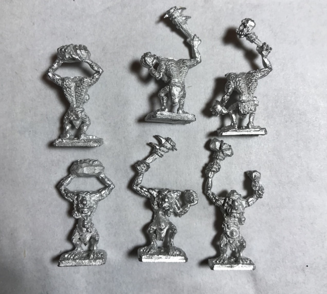 My favorate minis so far tiny warmaster trolls