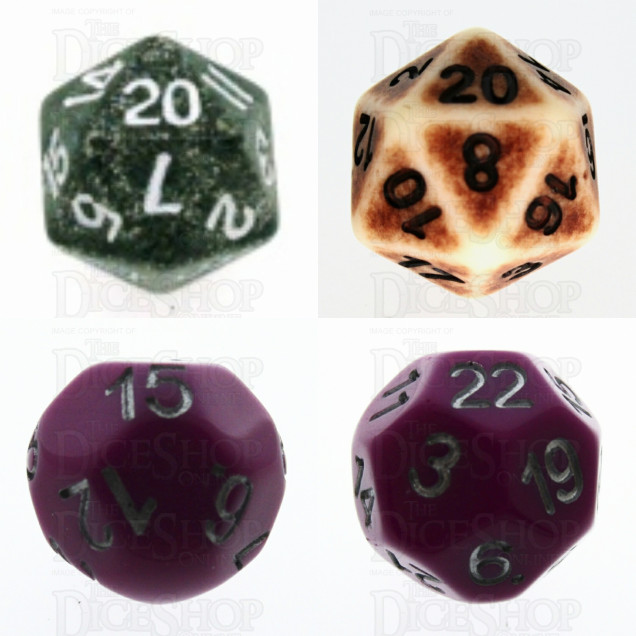 Dice Shop Online purchases for wound markers and combat dice. 