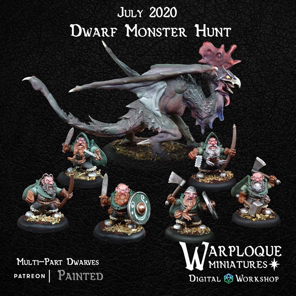 Dwarf Monster Hunt - Warploque Miniatures