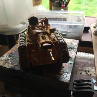 Leman Russ Incinerator Camouflage Painting WIP