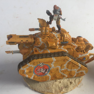 Leman Russ Battle Tank - salt weathering in memoriam