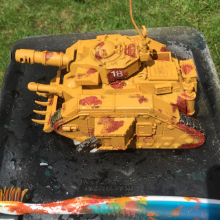 Leman Russ Battle Tank - salt weathering in memoriam