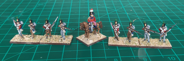 Officer and skirmishers