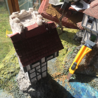 Display Board WIP - fixing the tower and adding details