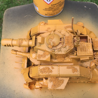 Leman Russ Battle Tank - salt weathering in memoriam