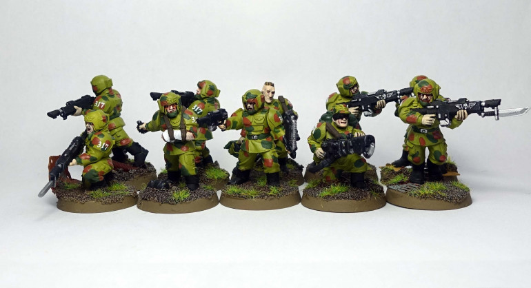 The first infantry squad is finished. Two and a half to go.