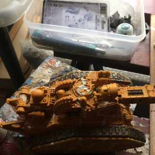 Leman Russ Incinerator Camouflage Painting WIP