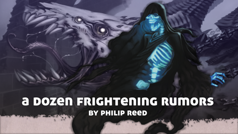 A Dozen Frightening Rumors, for use with Fantasy RPGs