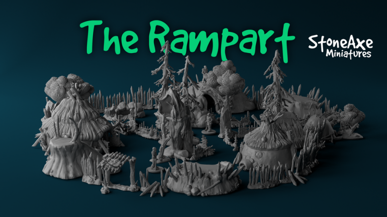 The Rampart - Printable stl 3d models for wargaming