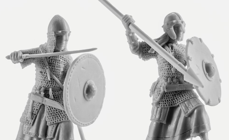 V&V Miniatures Berserks Warband Viking Wikinger Bogenschützen Schwertkämper