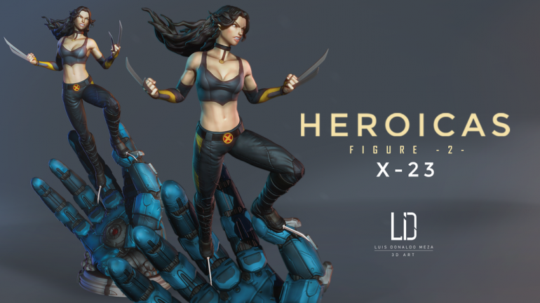 HEROICAS – FIGURE 2 – X23 - 3D Print STL