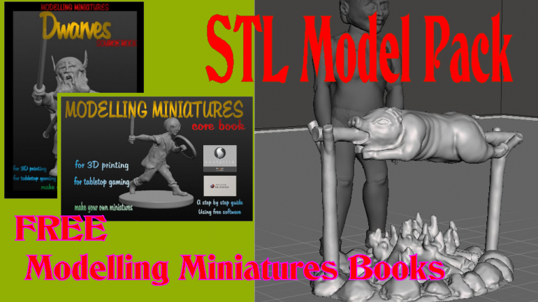 Modelling Miniatures Books PLUS Pledge for STL Model Package