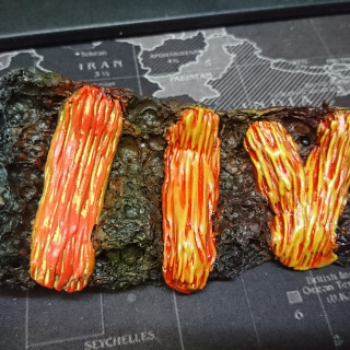 First up - Lava base - learn to sculpt & paint lava