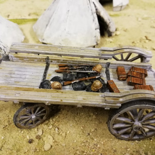 Wagons and supplies