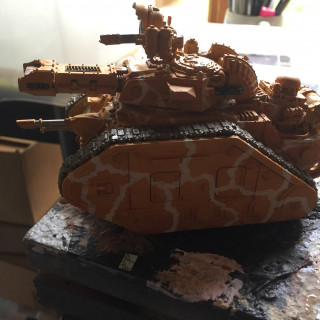 Leman Russ Incinerator Camouflage Painting WIP