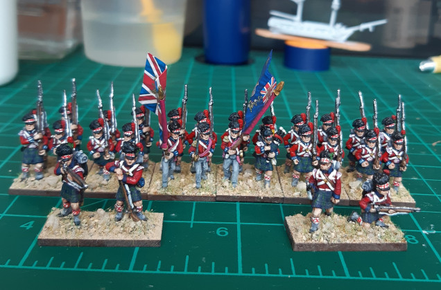 Battalion plus previously completed skirmisher bases.