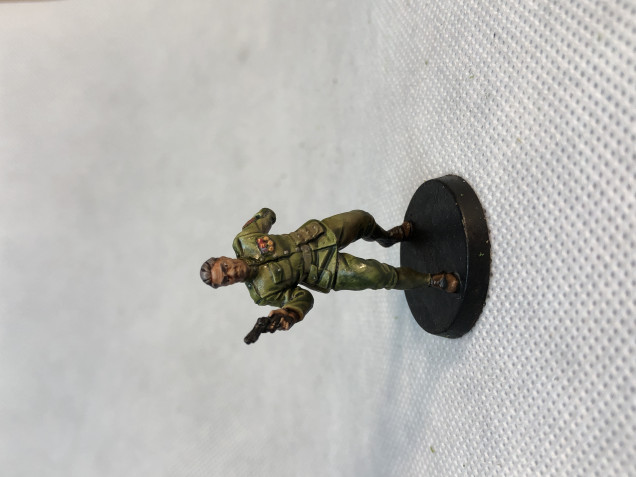 Sergeant Ian Welles is very straightforward to paint and provides a good deal of backstory questions that may be welcome for a Call of Cthulhu RPG character background.