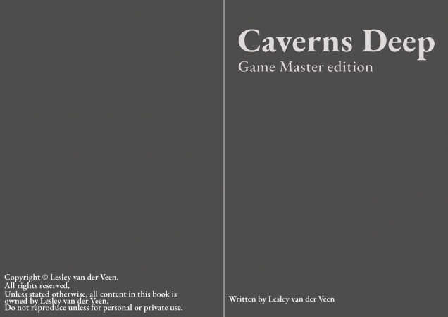 Caverns deep, update on the fonts