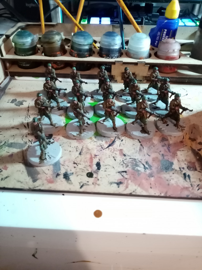 Now that I have finished the soldiers I will be moving onto the dogs tomorrow