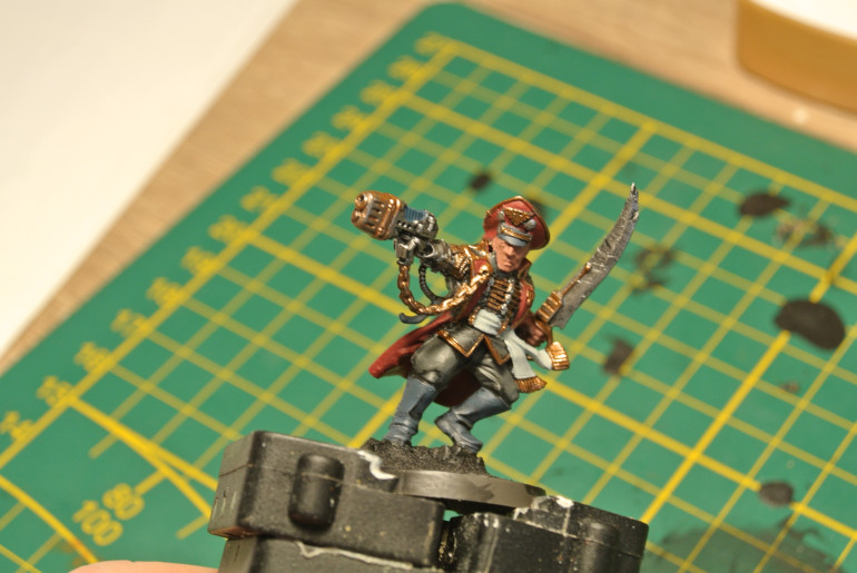 Basecoat the skin and the reds