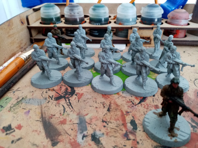 I had already started with my soldiers before the project began