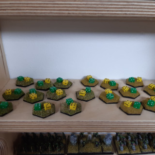 Markers done and army's on display.