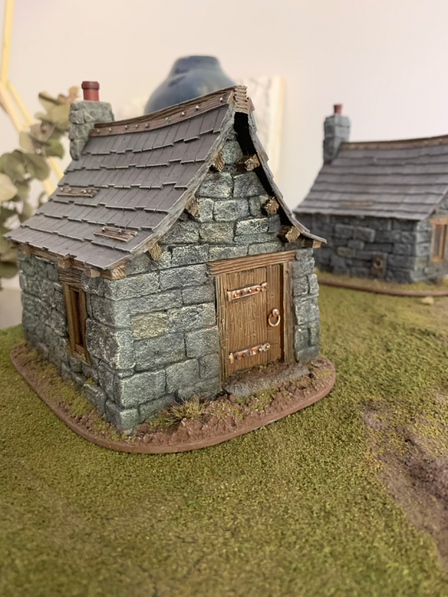 Painted up these cheap resin buildings I got off eBay. £20 each - a bargain.