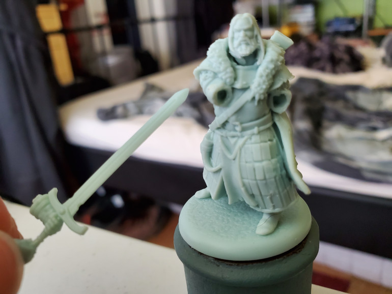 Accidental sub assembly! These minis are supposed to be single piece, but I'm guessing the insane heat during delivery just knocked this a bit loose.