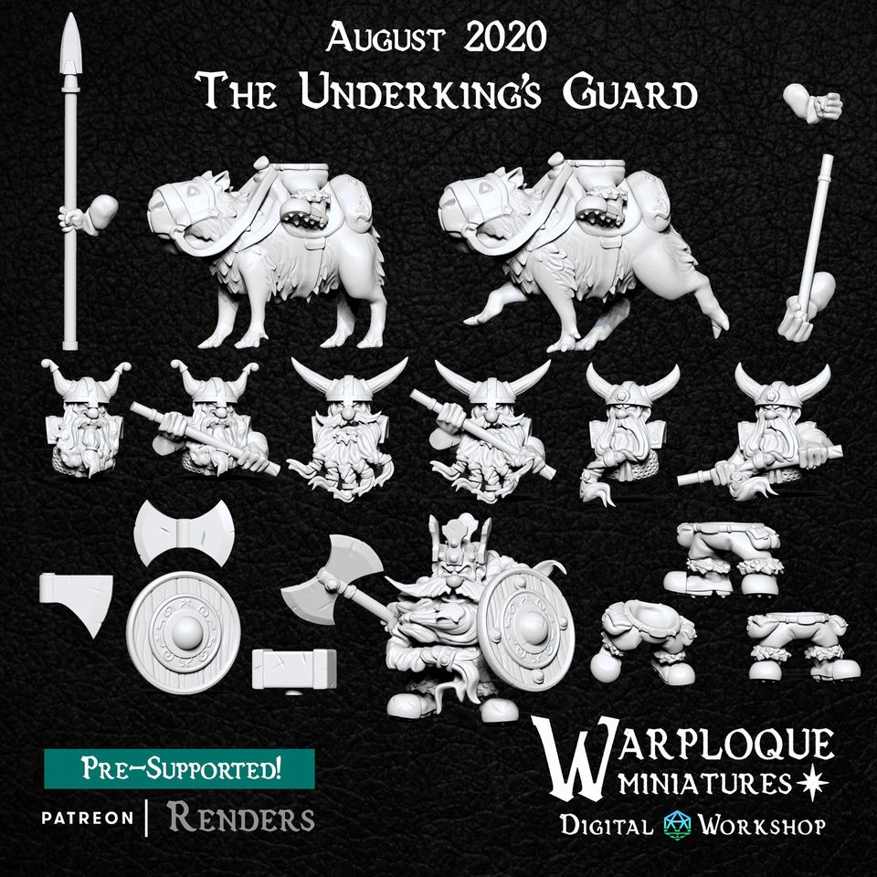 The Underkings Guard Components - Warploque Miniatures
