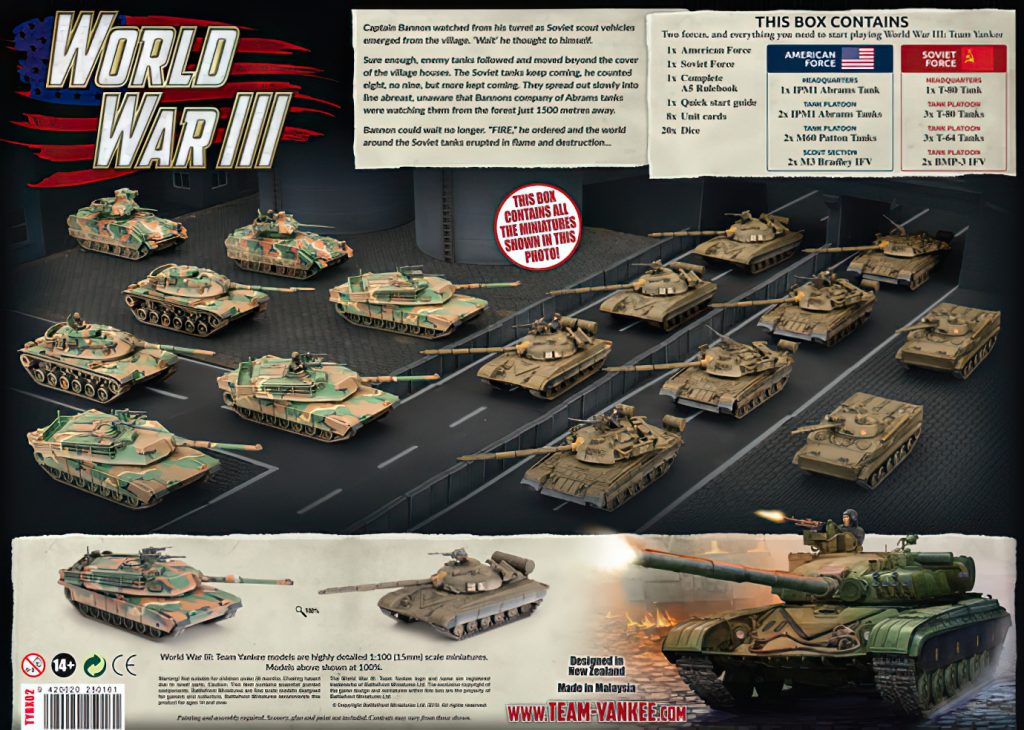 World War III The Complete Starter Set (Rear) - Battlefront Miniatures
