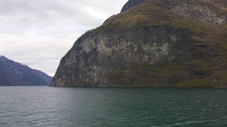 With all of the exposed rock going back millions of years, you often find stratigraphic formations dotted throughout a fjord's walls.