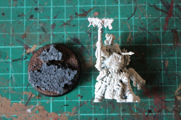 Painting the Chaplain, well Wolf Priest now!!